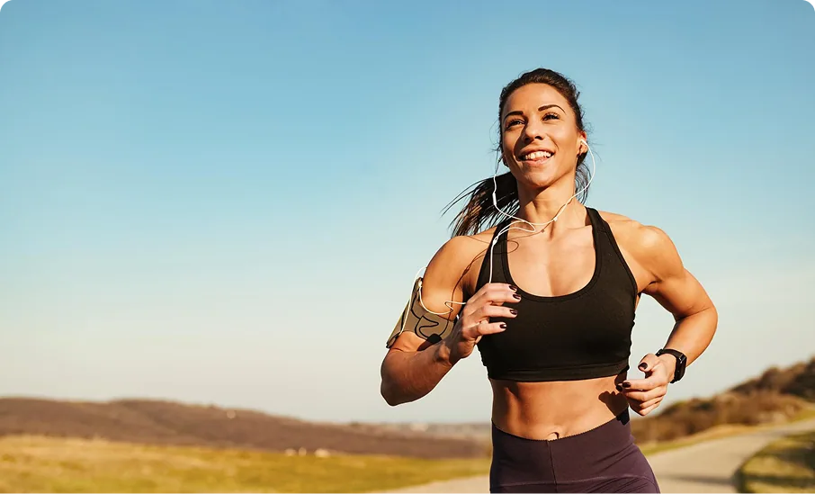 Women running